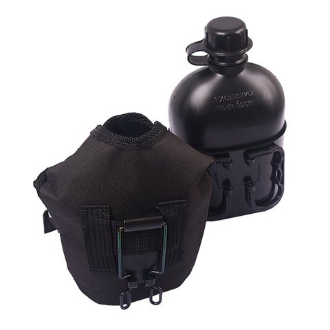 Kit River Cantil + Caneco para Cantil Polipropileno + Porta Cantil USA com Presilha Preto