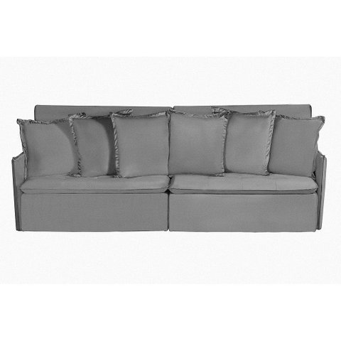 Sofá Modular Olinda 4 Lugares 2.30 MT com Molas Retrátil Reclinável Linho Corriente Sofatec