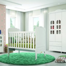 Berço Matic Provence Mini Cama com 3 Níveis de Altura Branco Soft - 4