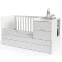 Ver imagem 1 de Berço Matic Crescer Americano com Grade Fixa Branco Soft