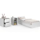 Ver imagem 3 de Berço Matic Crescer Americano com Grade Fixa Branco Soft