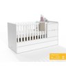 Berço Matic Crescer Americano com Grade Fixa Branco Soft - 2