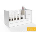 Ver imagem 2 de Berço Matic Crescer Americano com Grade Fixa Branco Soft