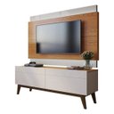 Ver imagem 1 de Rack com Painel Classic Imcal com 2 Gavetas 1.4 com LED Freijó com Off White