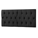 Ver imagem 2 de Cabeceira Painel Casal Queen Paris Capitone 1,60m Suede Preto
