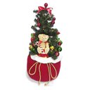 Ver imagem 1 de Mini Árvore de Natal Decorada no Saco Vermelho com LED 80cm