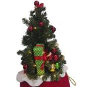 Ver imagem 3 de Mini Árvore de Natal Decorada no Saco Vermelho com LED 80cm