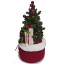 Ver imagem 2 de Mini Árvore de Natal Decorada no Saco Vermelho com LED 80cm