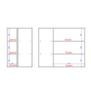 Ver imagem 6 de Armário Aéreo de Canto Milla Mdf 2 Portas Branco 80 Cm Carraro