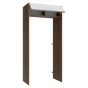 Ver imagem 7 de Porta-geladeira 103 Cm 1 Porta Basculante Rustic/branco Glamy Madesa