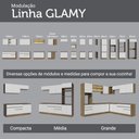 Ver mais imagens de Porta-geladeira 103 Cm 1 Porta Basculante Rustic/branco Glamy Madesa