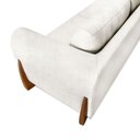 Ver imagem 4 de Sofá 2 Lugares 1,80m Linho Bouclé Off White com Detalhes em Madeira - Jobim Lucadi Home