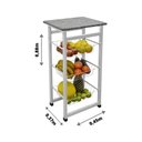 Ver imagem 3 de Fruteira Max Forte Desmontável Açomix Branco