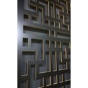 Ver imagem 5 de Painel Vazado Divisória Mdf Shangai Preto - 1,20x2,20m