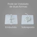 Ver imagem 6 de Painel Plafon Led Infinity Sobrepor/semi Embutido 22w Luz Quente Quadrado St2876