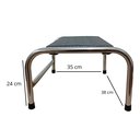 Ver imagem 2 de Escada Clínica 1 Degrau Aço Inox Medcombo