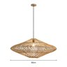 Lustre Pendente Skylight Ôtaki 4045 G Rattan E27 Bivolt - 4