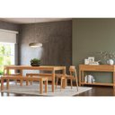 Ver imagem 1 de Conjunto Sala Jantar Nature: Aparador, Mesa, Banco e Cadeiras Madeira Pinus Rústico Claro