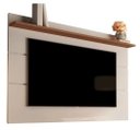 Ver imagem 2 de Painel Suspenso Flutuante Home Tv até 55 Polegadas Prateleira Superior Vivare New 1.36:off White/fre