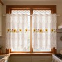 Ver imagem 7 de Cortina Pia Vitro Stilo Renda Cozinha 1,60x0,80 Alt:Girassol