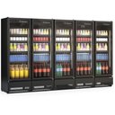 Ver imagem 1 de Expositor Vertical Linha Carbono 5 Portas Gcvr2500cb Gelopar Refrigerador 2492 Litros All Black 220v