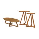 Ver imagem 1 de Conjunto de Mezanino Lateral com Mesa de Centro Turim Nature