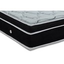 Ver mais imagens de Cama Box Casal: Colchão Molas Superpocket Ensacadas Ortobom Elegant + Base Crc Suede Black (138x188