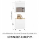Ver imagem 3 de Cozinha Modulada 2 Peças Nesher Marquesa Ripado 100% Mdf