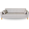 Sofá Gianni | Pé Trapézio & Tecido Acquablock Impermeável | 3 Lugares | Medida 210cm | Linhão Bege - 1