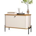 Ver imagem 1 de Mesa de Cabeceira Tucupí Off White Nature Preto JB Bechara