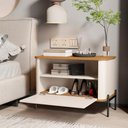 Ver imagem 2 de Mesa de Cabeceira Tucupí Off White Nature Preto JB Bechara