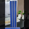 Kit 30 Unidades - Revestimento Ripado Placa Mdf Painel Decorativo 45 X 11 Cm: Azul - 3