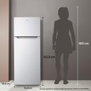 Ver imagem 6 de Geladeira Refrigerador Hq Defrost 230 Litros Branco Hq-230rdf 220v