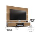 Ver imagem 3 de Painel Tv Âmbar 2 Portas Cinamomo/off White/ripado - Bechara