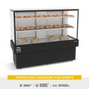 Ver imagem 3 de Confeitaria Vanguard Plus Quente Vitrine Expositora Padarias 145cm 60ºc Cvpq 1450 220v - Refrimate