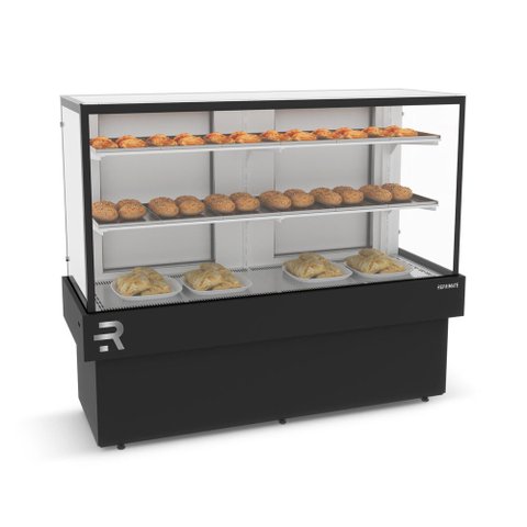 Confeitaria Vanguard Plus Quente Vitrine Expositora Padarias 145cm 60ºc Cvpq 1450 220v - Refrimate