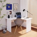 Ver imagem 2 de Mesa Angular New City Pé Painel 120 cm Branco Gebb Work