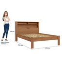 Ver imagem 4 de Guarda Roupa Casal Londres Capelinha e Cama Casal Invicta Jatobá Acetinado - Santos Andirá