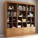 Ver imagem 1 de Estante para Livros Modulare 6 Gavetas 12 Prateleiras Cinamomo - Panorama Móveis