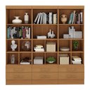 Ver imagem 3 de Estante para Livros Modulare 6 Gavetas 12 Prateleiras Cinamomo - Panorama Móveis