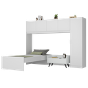 Ver imagem 1 de Cama de Solteiro com Colchão/guarda Roupa/mesa de Cabeceira Retrô Dublin Multimóveis Mp4037