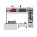 Ver imagem 5 de Cama de Solteiro com Colchão/guarda Roupa/mesa de Cabeceira Retrô Dublin Multimóveis Mp4037