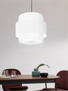 Ver imagem 6 de Lustre Sala de Jantar com Desvio Vivare Md-4397 Cúpula em Tecido 40cm Lustres Vivare Lustre para Sal