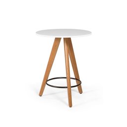 Mesa Redonda Decorativa para Salas Aline 70cm - Branco - 1