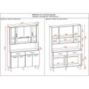 Ver imagem 3 de Armário Cozinha Compacta Golden Freijó/soft 8 Portas e 2 Gavetas - Kits Paraná