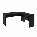 Ver imagem 2 de Mesa Escrivaninha 30mm 150cm em L com Gaveteiro Pés Painel F5 Office Cor:Preto