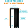 Porta Sanfonada Pvc 1,46m Preta - 3