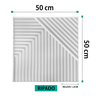 Kit 56 Placas Painel Revestimento 14m² Ripado Plastico Poliestireno Fachada Interno Decoração 3d Pvc - 5