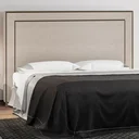 Ver imagem 1 de Cabeceira Cama Box Casal 140 cm P05 Berlim Linho Cru - Lyam Decor