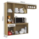 Ver imagem 3 de Cozinha Compacta Suspensa 06 Portas 01 Gv 2012145 Atacama Branco Armoveis